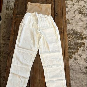 A pea in the pod Maternity linen pants - light weight / Great quality ..Sleek.M